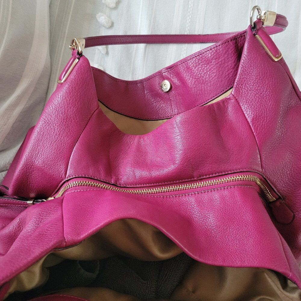 Coach Madison Phoebe Hobo Bag Style 24621 Raspberry Boho Y2K Authenticated 4/26 - Picture 8 of 13
